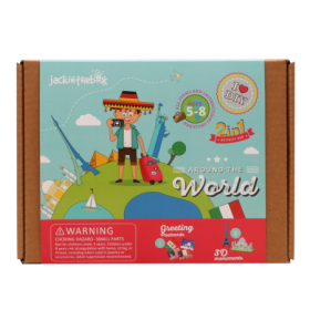 Set educational Kit de creatie 2-in-1 in jurul lumii